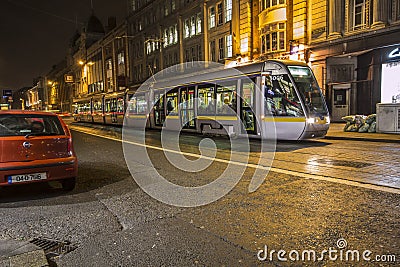 Dublin Streetcar (Luas) - Dublin - Ireland Editorial Stock Photo