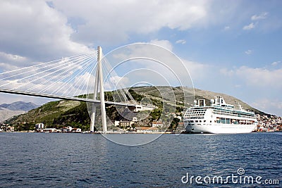 Dubrovnik bridge Stock Photo