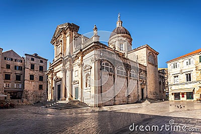 Dubrovnik Cathedral of the Assumption of the Virgin Mary Stock Photo