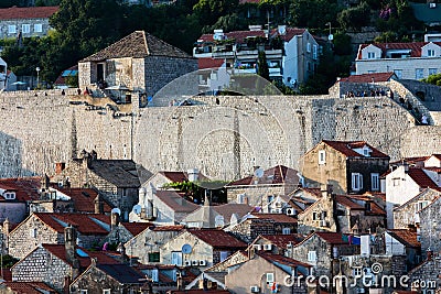 Dubrovnik city walls Editorial Stock Photo