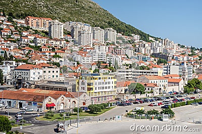 Modern part of Dubrovnik, build and renewed after the war Editorial Stock Photo