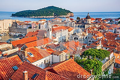 Dubrovnik, Croatia, medieval Ragusa in Dalmatia Stock Photo