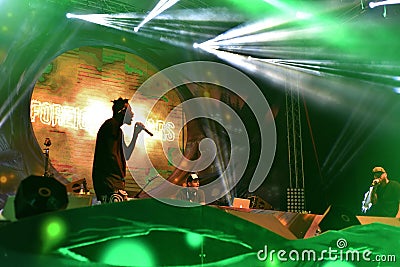 Dubstep live concert Editorial Stock Photo