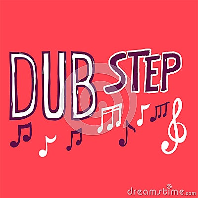 Dubstep music style Vector Illustration