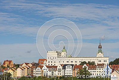 Ducal Castle and old town Szczecin Poland Editorial Stock Photo
