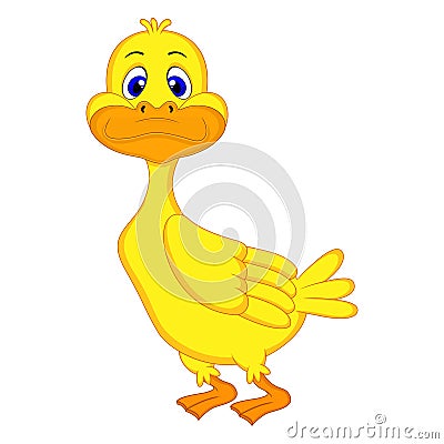 Duck Cartoon Vector Illustration