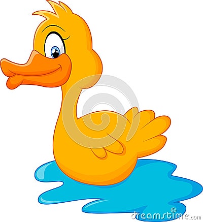 Duck Cartoon Stock Photo