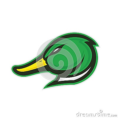 Duck head mascot Vector Illustration