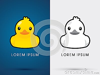 Duck icon art Vector Illustration