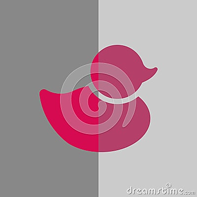 Duck icon stock vector illustration flat design Vector Illustration