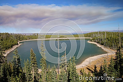 Duck Lake Yellowstone National Park Stock Photo
