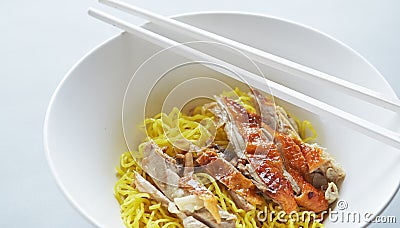Duck Noodle Stock Photo