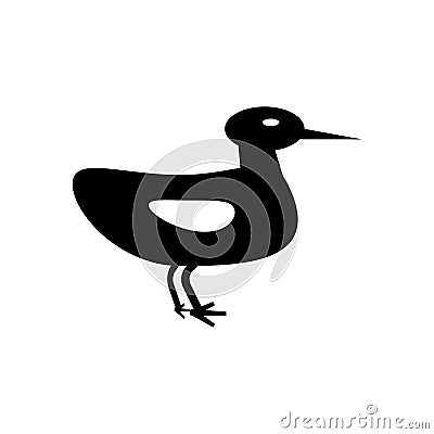 Ducky icon vector sign and symbol isolated on white background, Ducky logo concept Vector Illustration