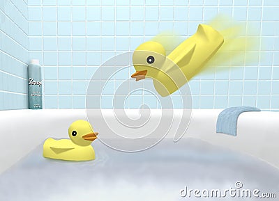 Ducky Time Stock Photo