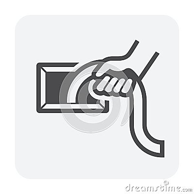 Duct clean icon Vector Illustration