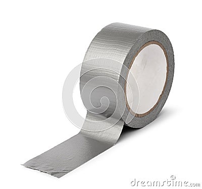 Duct tape roll isolated Stock Photo