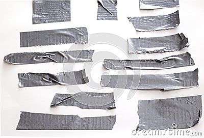 Duct Tape on White Stock Photo