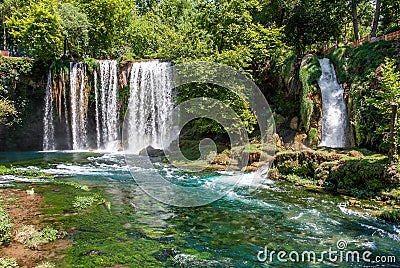 Duden waterfalls in Antalya, Turkey. Stock Photo