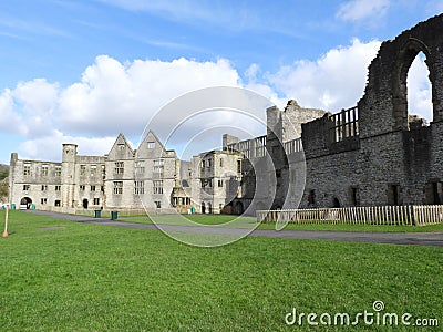 Dudley Castle Courtyard Ruins Stock Photo