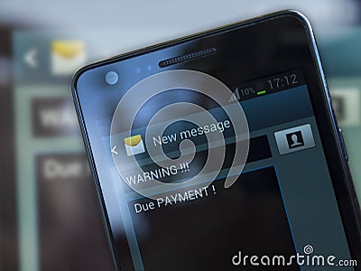 Due Payment Stock Photo