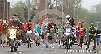 Duesseldorf Marathon Editorial Stock Photo