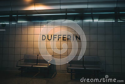 Dufferin Subway Station Toronto Stock Photo