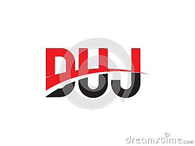 DUJ Letter Initial Logo Design Vector Illustration Vector Illustration