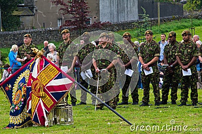 Duke of Lancaster Regiment Ceremony Editorial Stock Photo