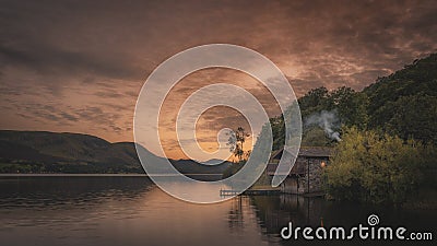 Duke of Portland Boathouse, Ullswater Stock Photo