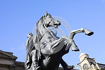 duke of wellington statue in edinburgh Stock Photo