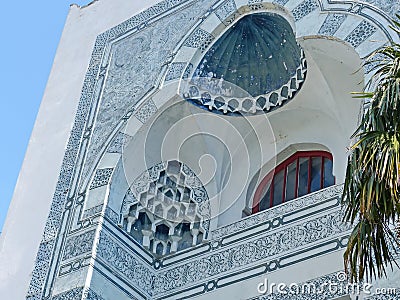 Dulber Palace. Building in Oriental style was built according to the sketches of Grand Duke Peter Romanov Stock Photo