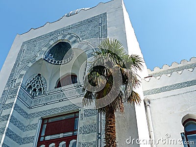 Dulber Palace. Building in Oriental style was built according to the sketches of Grand Duke Peter Romanov Stock Photo