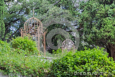 The Dulber Palace is a palace and park ensemble in Koreiz Editorial Stock Photo