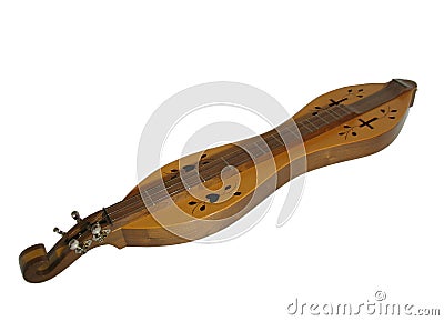 Dulcimer with clipping path Stock Photo
