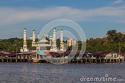 Duli Pengiran Muda Mahkota Pengiran Muda Haji Al-Muhtadee Billah Mosque in Bandar Seri Begawan, capital of Brun Stock Photo