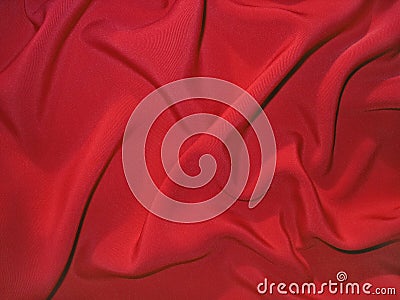 Dull red fabric (artificial silk) Stock Photo