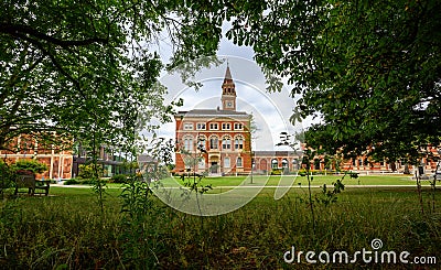 Dulwich College boys school. View of the South Block with clock tower Editorial Stock Photo