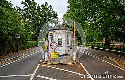 The tollgate on College Road in South Dulwich Editorial Stock Photo