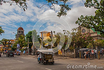 Dumaguete Cathedral at Dumaguete City, Philippines Editorial Stock Photo