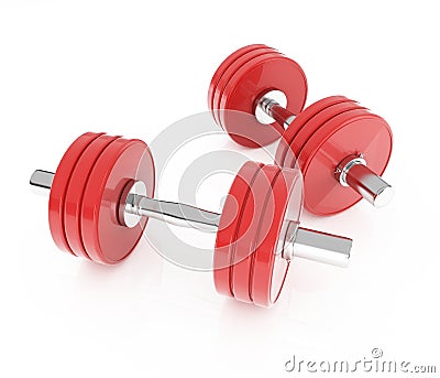 Dumb bells Stock Photo