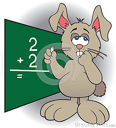 Dumb Bunny Vector Illustration