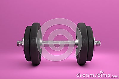 Dumbbell bodybuilding weightlifting sport weights Stock Photo