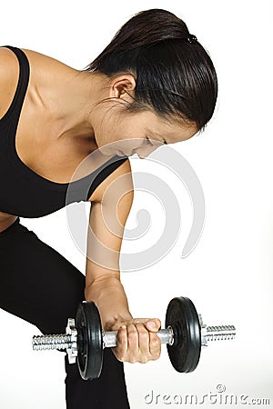 Dumbbell Curl 2 Stock Photo