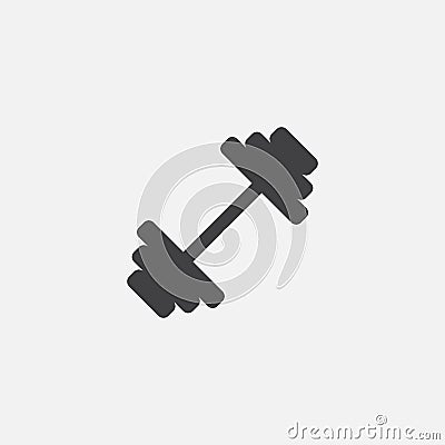 Dumbbell icon, vector logo illustration, pictogram isolated on white. Vector Illustration