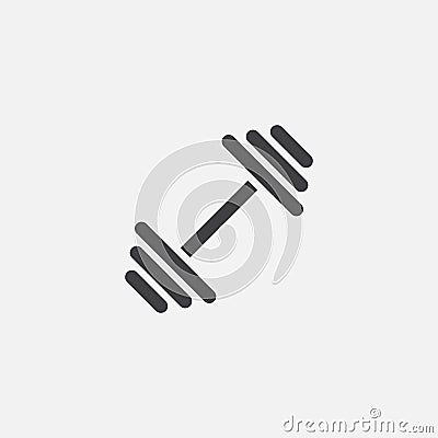 Dumbbell icon, vector logo illustration, pictogram isolated on white. Vector Illustration