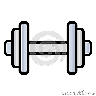 Dumbbell Isolated Vector icon which can be easily modified or edit Stock Photo