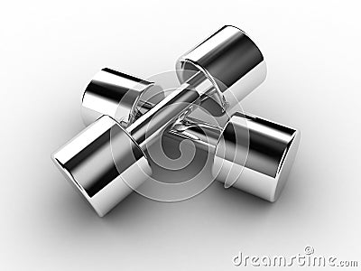 Dumbbells Stock Photo