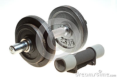 Dumbbells Stock Photo