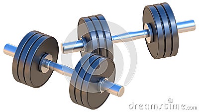 Dumbbells Stock Photo