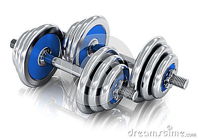 Dumbbells Stock Photo